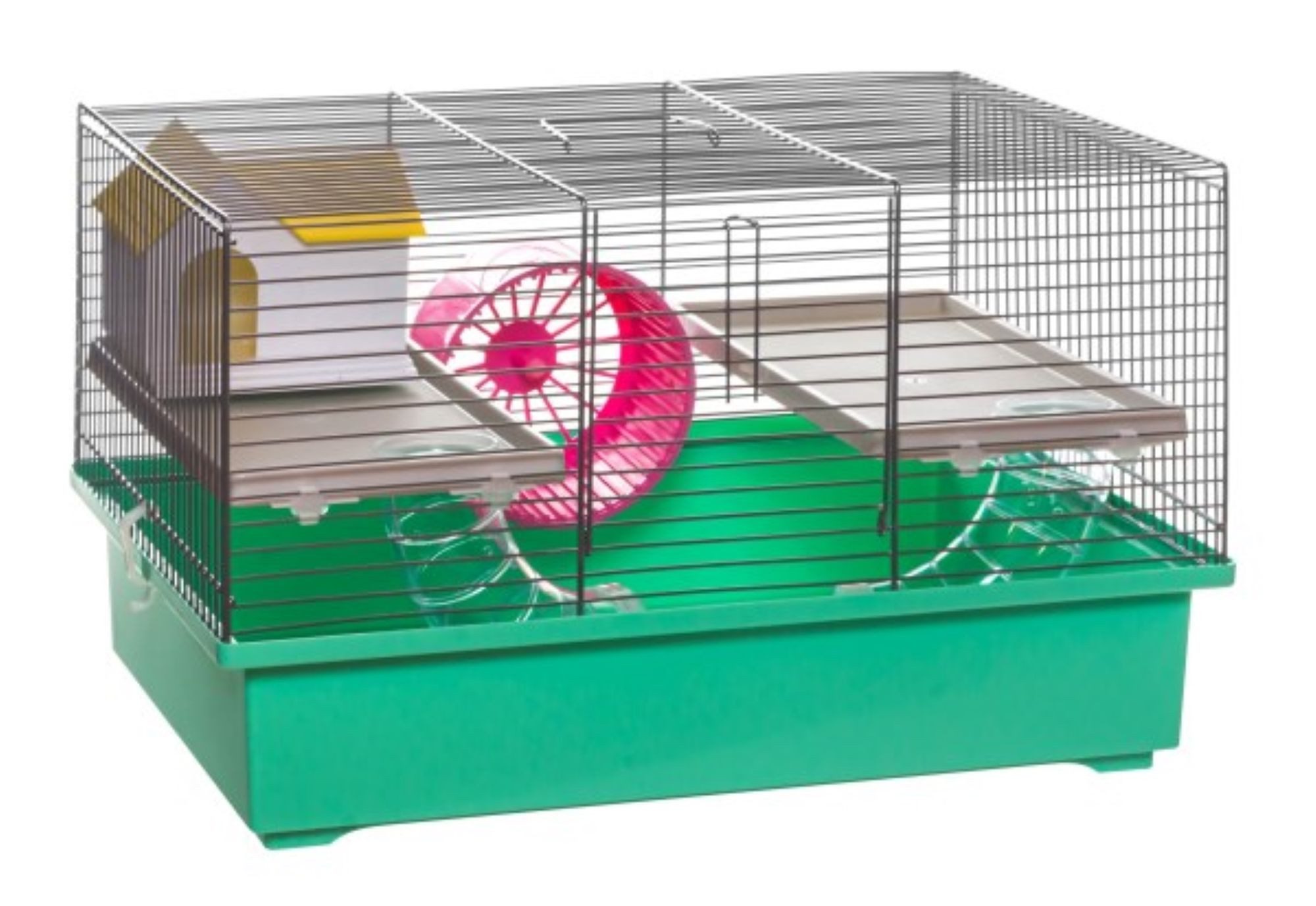 KK Kleintierkäfig Mäusekäfig Hamsterkäfig Nagerkäfig 49x32,5x29cm mit Zubehör