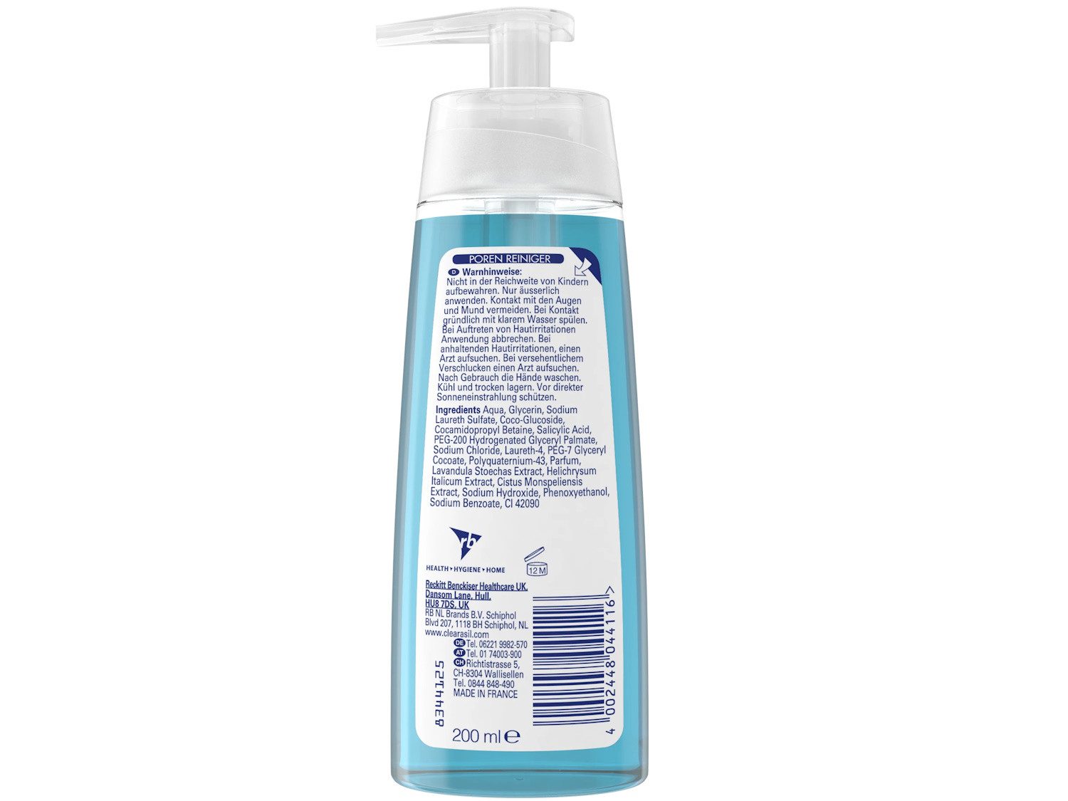 Clearasil Gesichtreinigungs-Set Clearasil Poren Reiniger Waschgel 200ml +Befreier Gesichtswasser 200ml, 2-tlg., Gesichtsreinigungs-Set