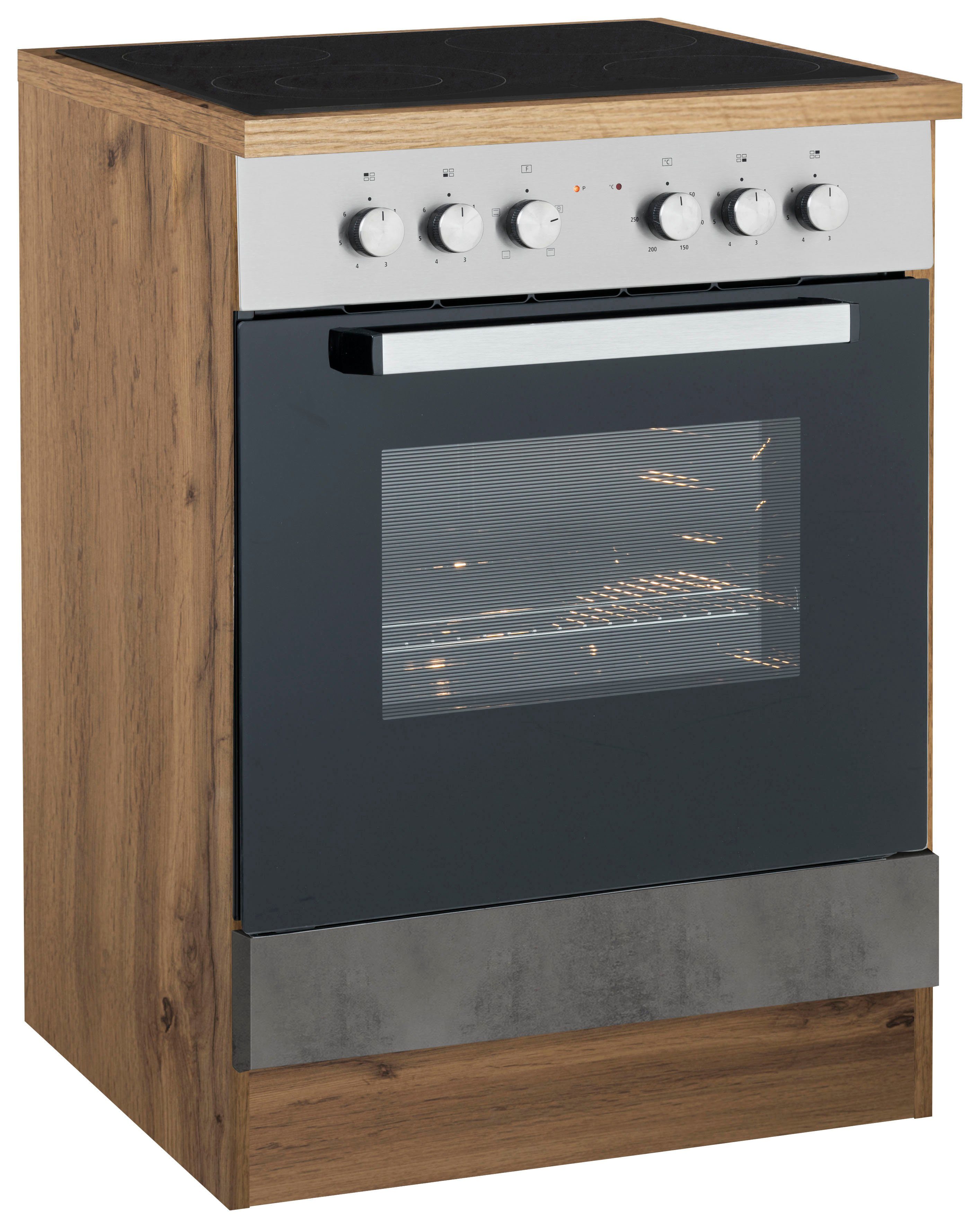 KOCHSTATION Herdumbauschrank KS-Samos 60 cm breit – Bild 2 von 5