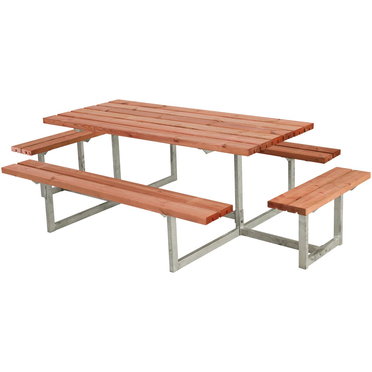 PLUS Gartenlounge-Set Plus Kombimöbel Basic Anbau RAL 1006 Teak, Witterungsbeständig