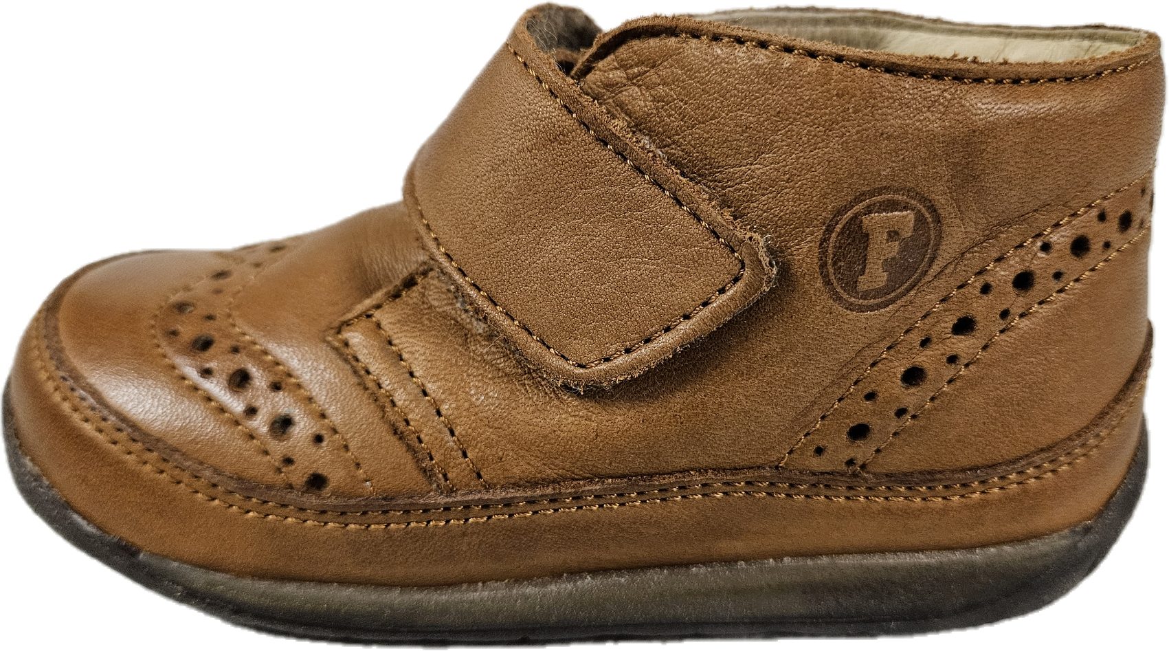 Naturino FALCOTTO Schnürschuh Sneaker Kinderschuh Lederschuh cognac Lauflernschuh aus echtem Leder