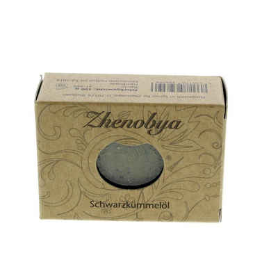 Zhenobya Feste Duschseife Alepposeife Schwarzkümmelöl, Schwarz, 100 g