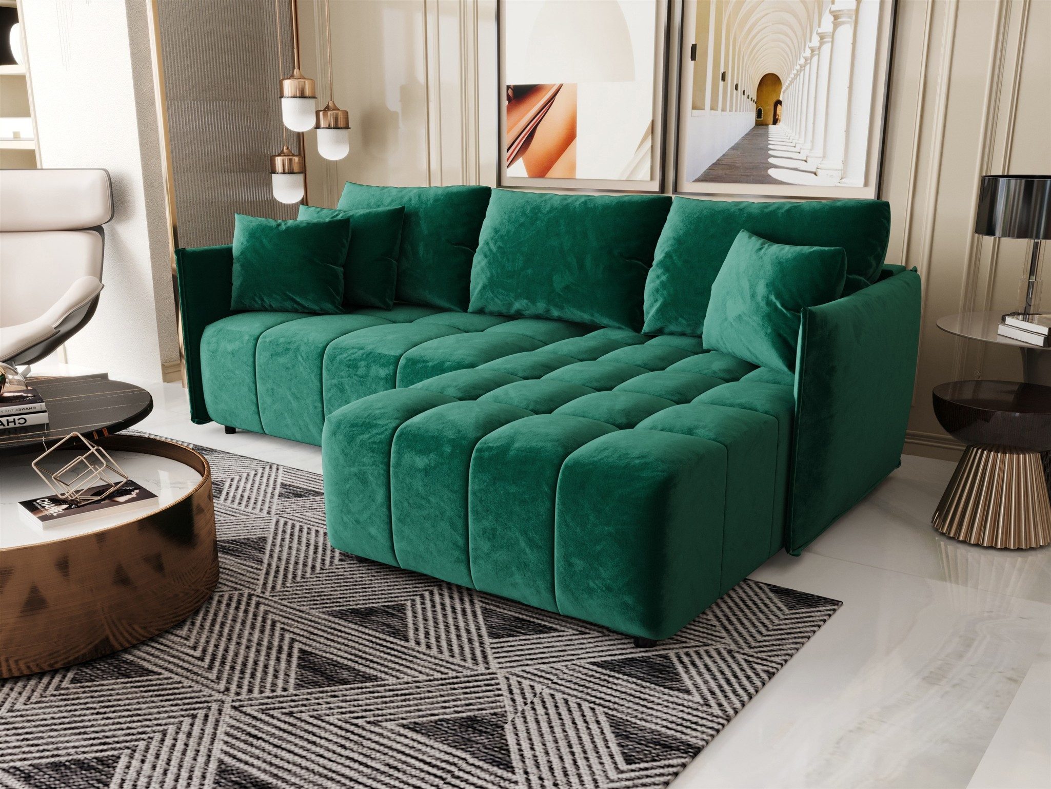 Fun Möbel Ecksofa Schlafsofa Sofa TREVISO günstig online kaufen