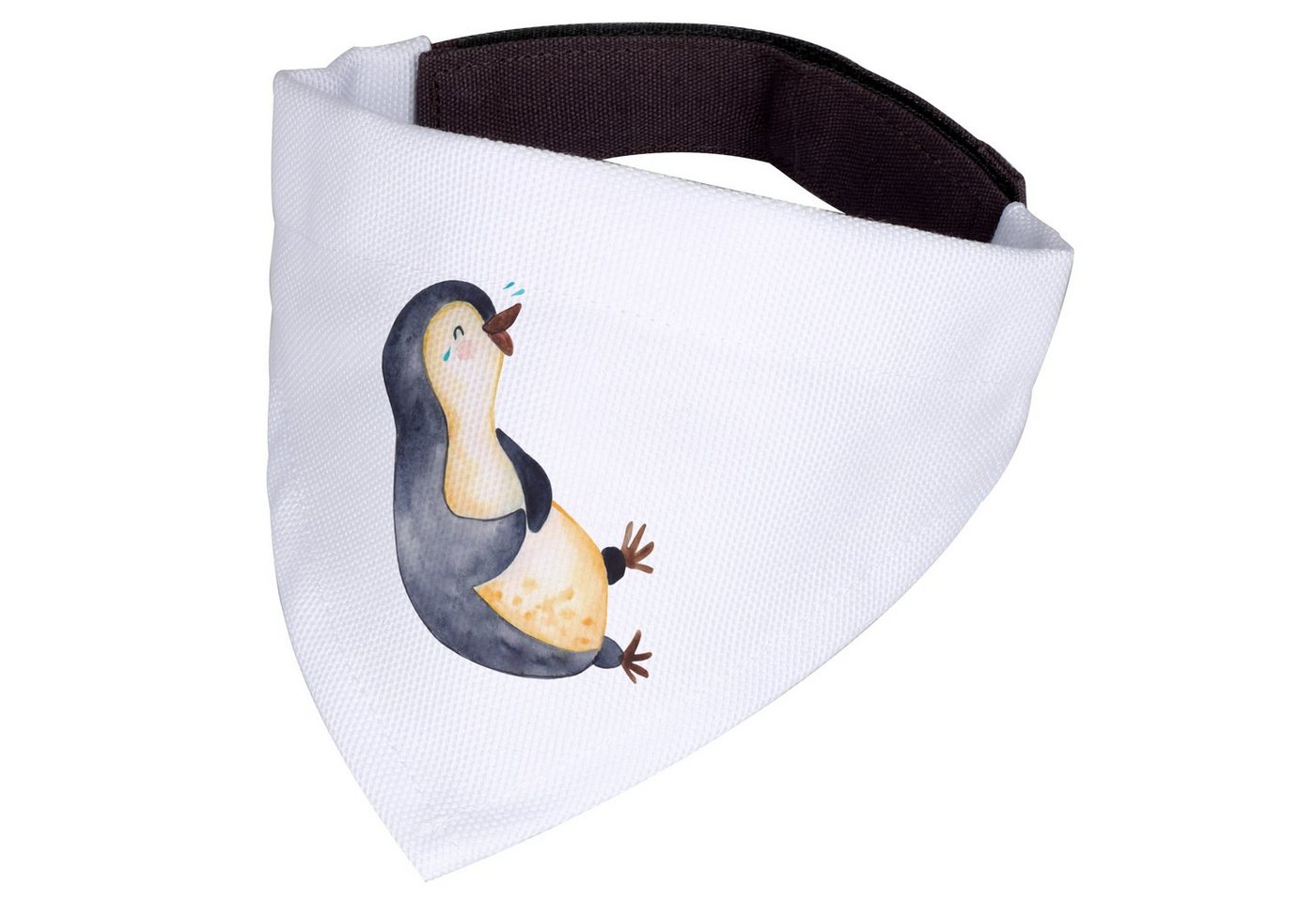 Thumbnail - Mr. & Mrs. Panda Hundefliege Pinguin Lachen - Weiß - Geschenk, mittel, Hundehalstuch, Hunde, Tuch, Polyester, Vielseitig...