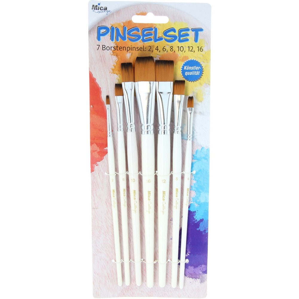 MICA Pinsel Mica College - Künstler -Pinselset 7-teilig
