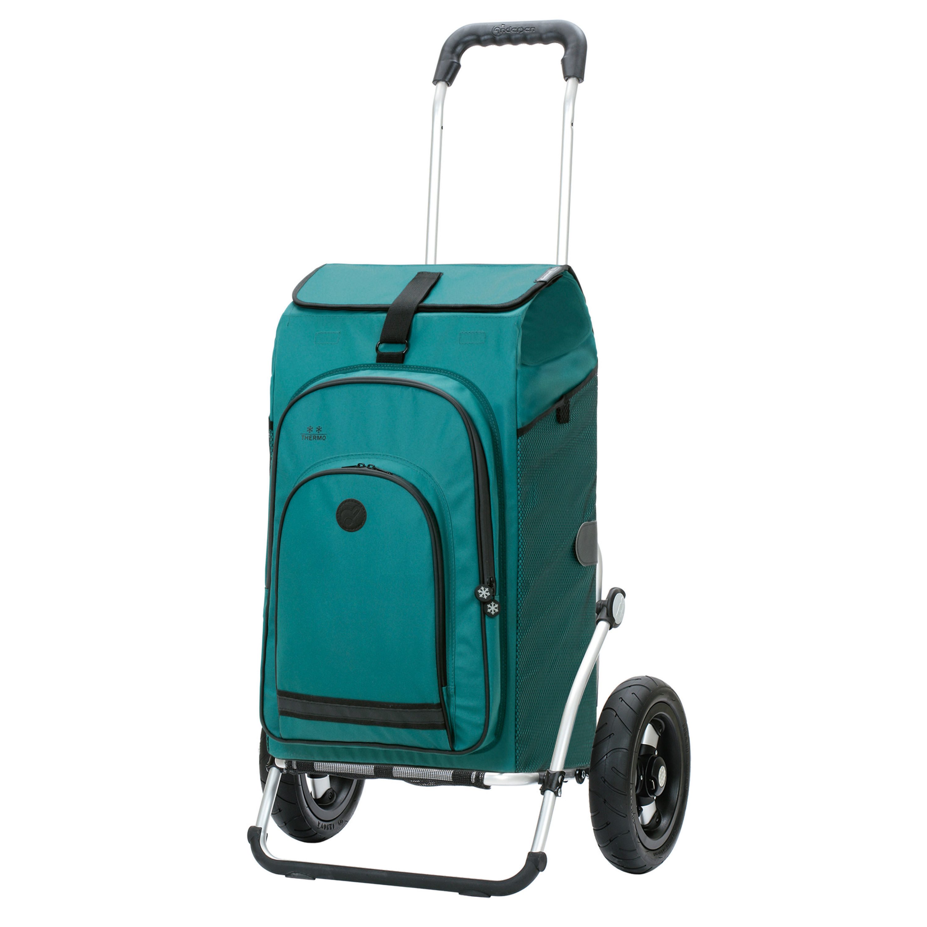 Andersen Einkaufstrolley Royal Shopper Hydro 3.0 petrol, Thermofach 8 Liter, klappbar, belastbar bis 50kg, wasserabweisend