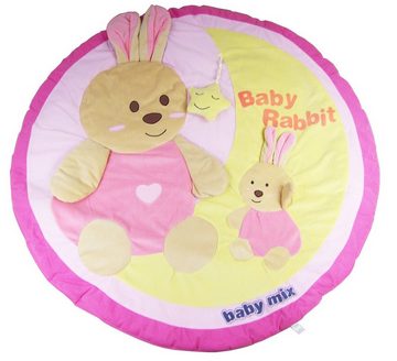 BabyMix Spielbogen Hase und Häschen – Krabbeldecke Babymatte