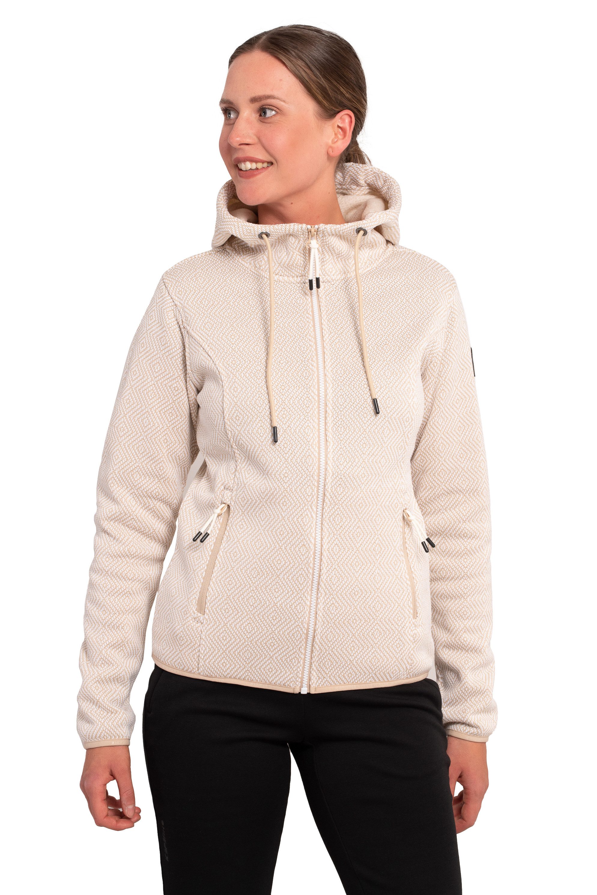 Icepeak Strickfleecejacke Auen Midlayer mit Kapuze günstig online kaufen