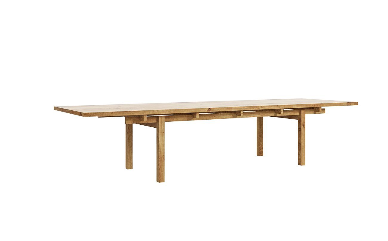 Natur24 Esstisch Tisch Esstisch Torrii 220x80cm Eiche Massiv Tisch Designertisch