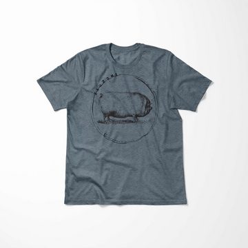 Sinus Art T-Shirt Evolution Herren T-Shirt Schwein