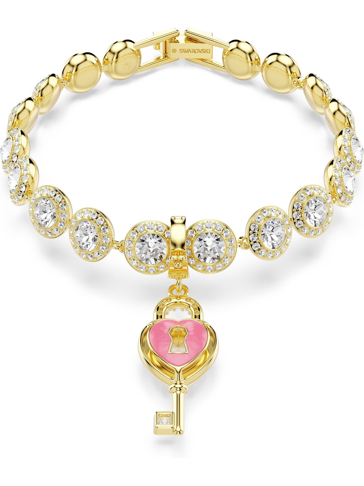 Swarovski Kettenanhänger Swarovski Damen-Charm Metall 1 Swarovski-Kristall