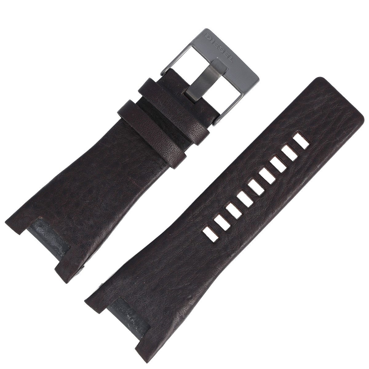 Diesel Uhrenarmband 30mm Leder Braun DZ-1216