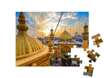 puzzleYOU Puzzle Heiliges Heiligtum des Imam Ali in Nadschaf - Irak, 48 Puzzleteile, puzzleYOU-Kollektionen Naher Osten