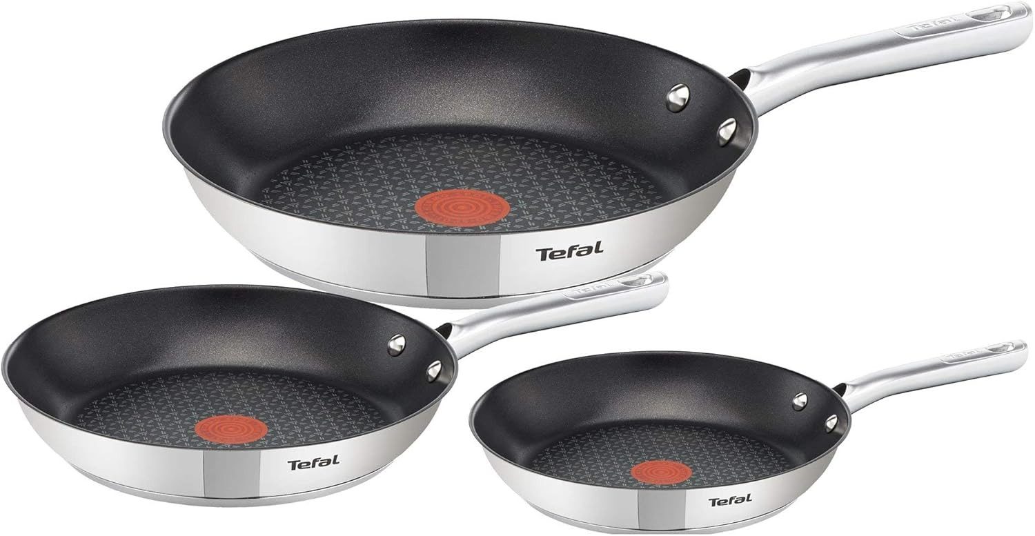 Tefal Сковороды-Set 05IWA1, (3-tlg., Genieteter Griff), Thermo Signal™ Temperaturanzeiger