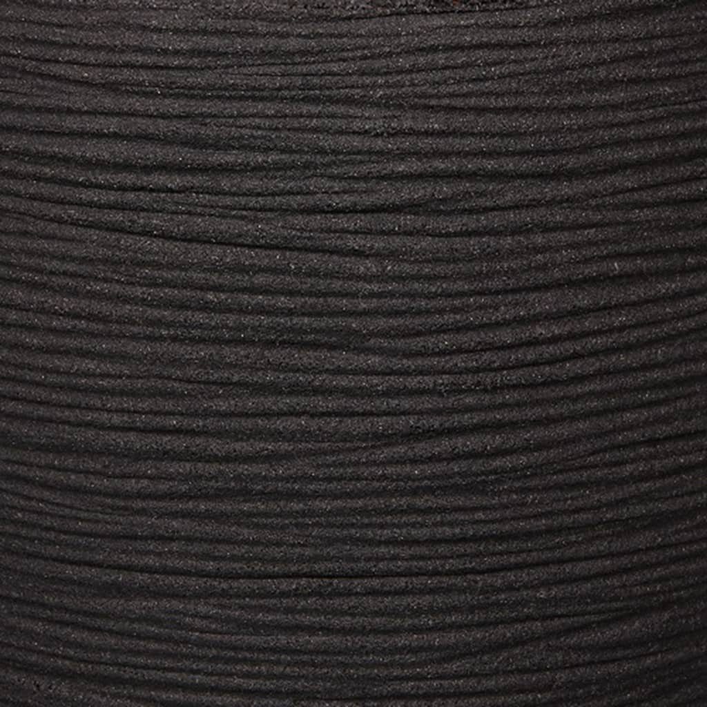 Capi Blumentopf Blumenkübel Nature Rib Schwarz KBLR270 cm Kugel (1 42x38 St)