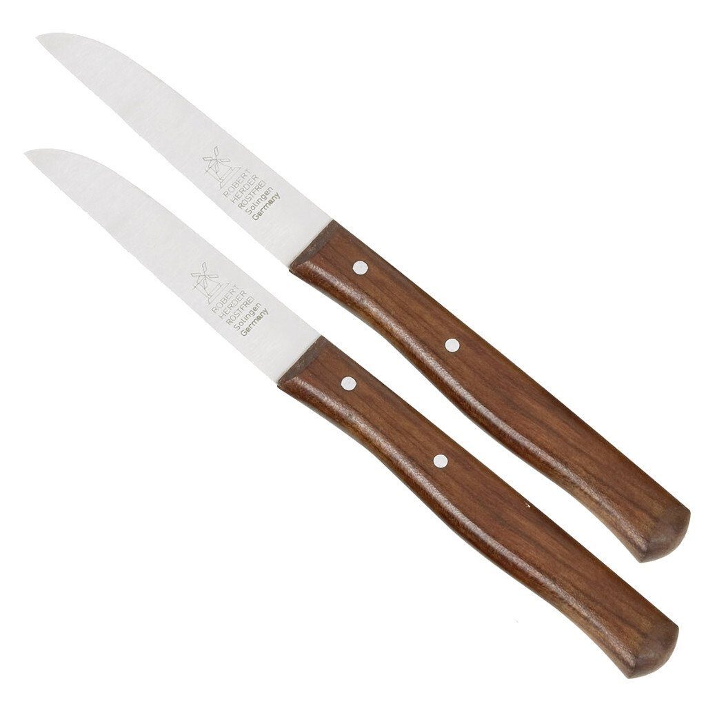 Windmühlenmesser Gemüsemesser WINDMÜHLEN Küchenmesser Kirschbaum 85mm 2er