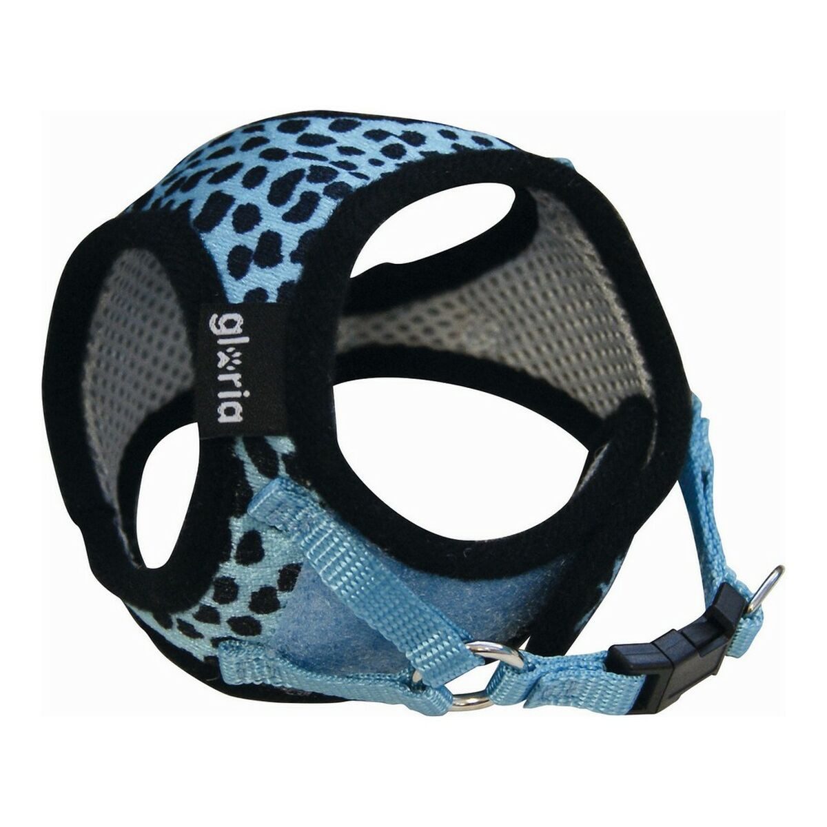 Gloria Geschirr, Hundegeschirr Gloria Leopard 21-29 cm Blau S