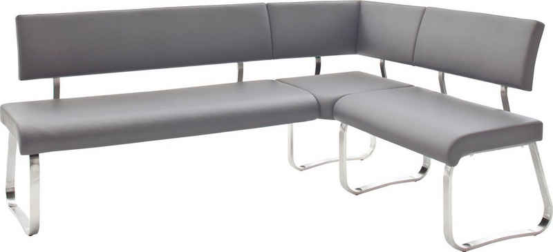 MCA furniture Eckbank Arco, Eckbank frei im Raum stellbar, Breite 200 cm, belastbar bis 500 kg