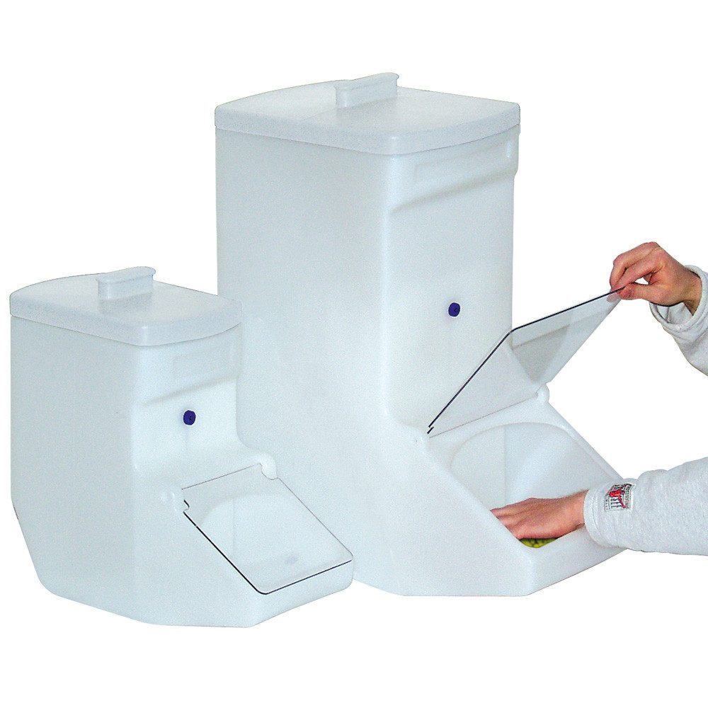 BRB-Lagertechnik Müslispender Zutatenspender, 24 Liter, LxBxH 475x205x470 mm, weiß, Polyethylen-Kunststoff