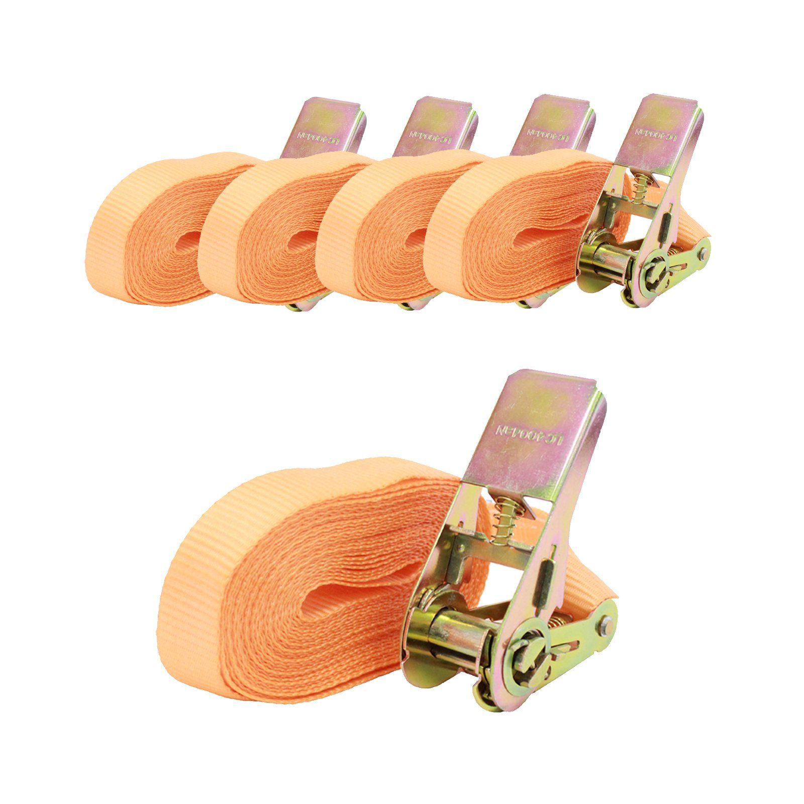 Spanngurt 5x Profi Ratschen Spanngurt Spanngurte Zurrgurt 1-tlg 6m 0,8t 0,8to