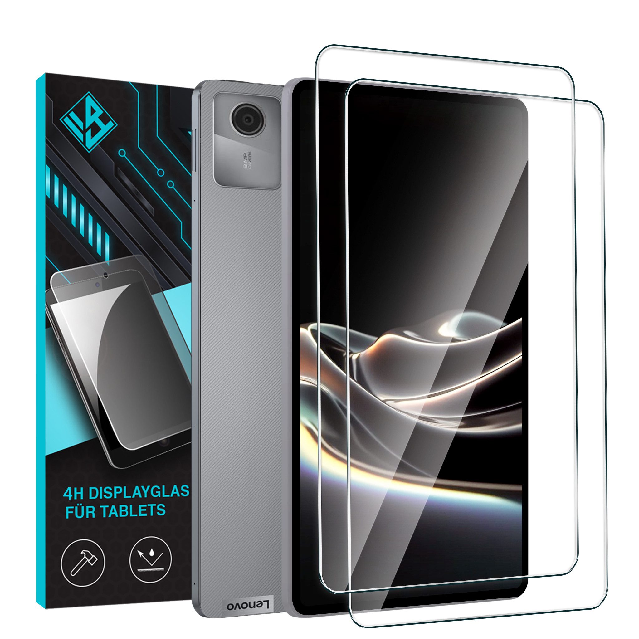 Tec-Expert Displayschutzglas 2x 4H Displayfolie für Lenovo Tab M11 2024 für Lenovo Tab M11 2024, 2 Stück, Displayschutz, Schutzfolie, Bildschirmschutz, kratz- & stoßresistent