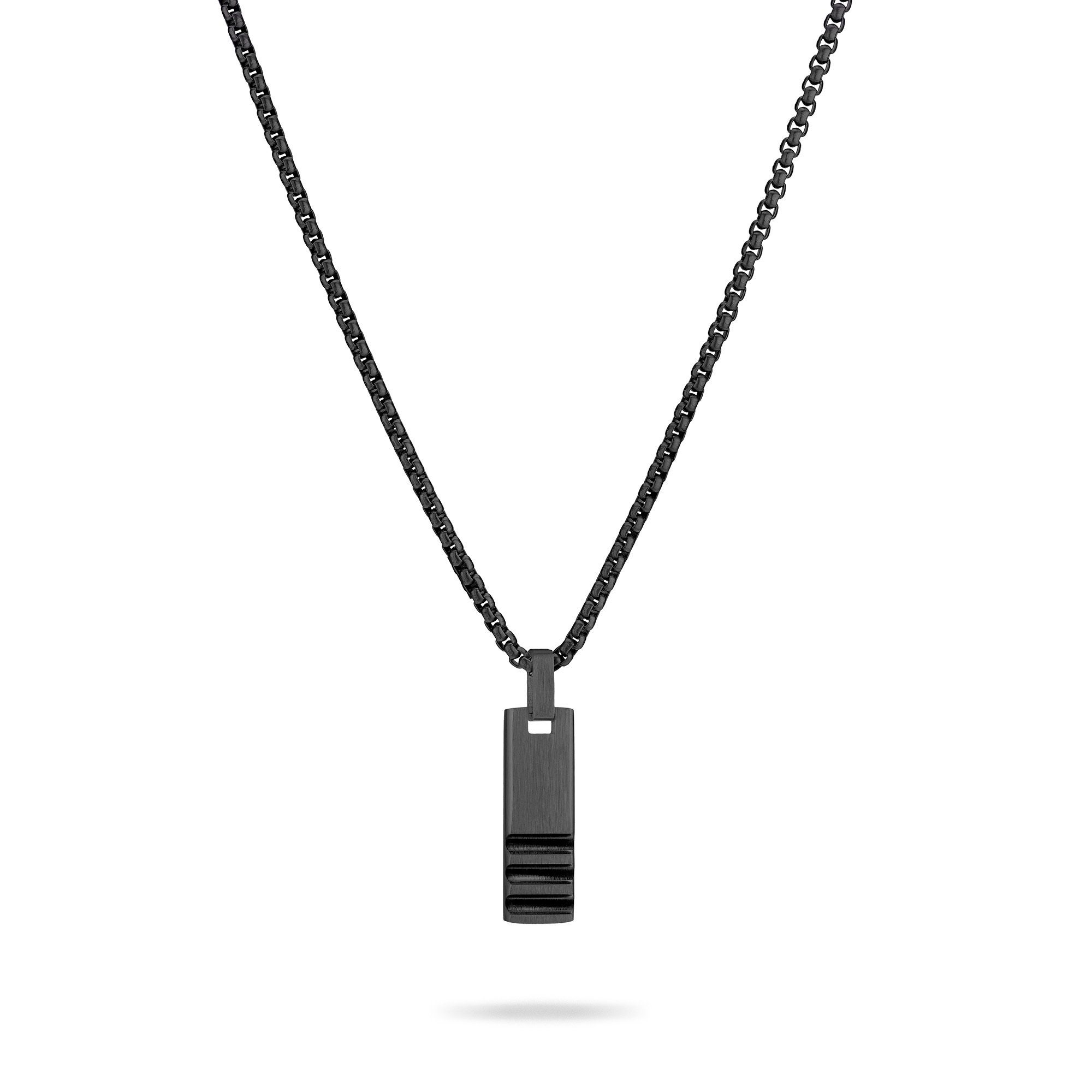 Halskette FYNCH-HATTON Edelstahlkette schwarz