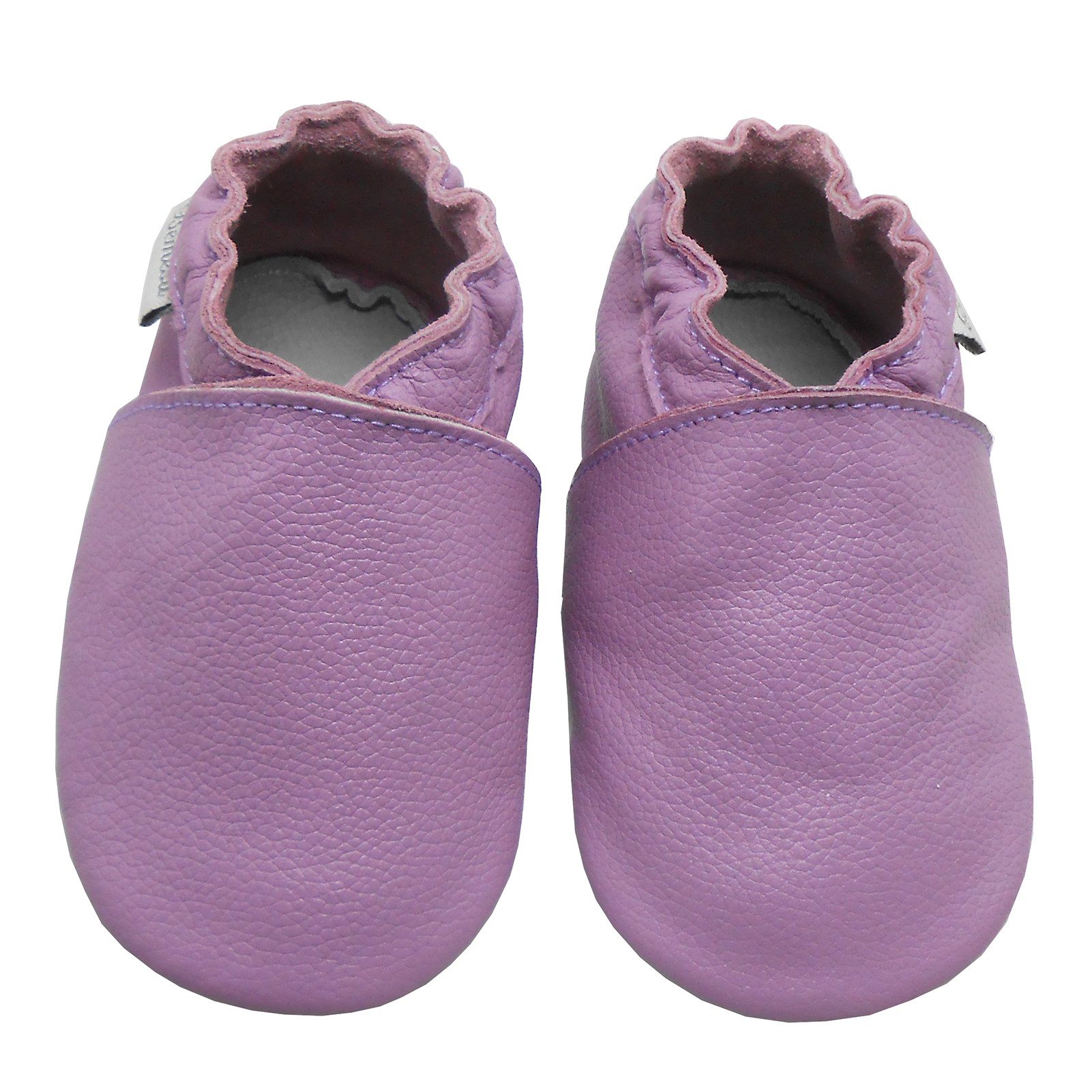 Bemesu Baby Leder barfußkomfort flexible Sohle Krabbelschuh (Handgenäht, weiche, leichte, flexible, rutschfest) 100% echtes Leder Babyschuhe