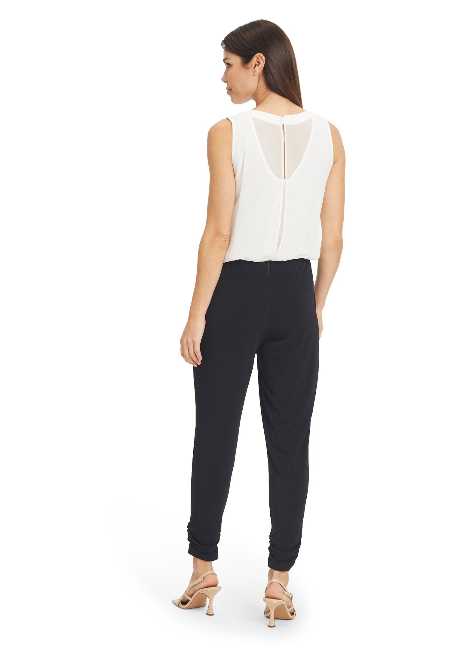 Cut-Outs (1-tlg) Suddenly Cut-Outs Jumpsuit Vera mit Princess Mont Black/Cream