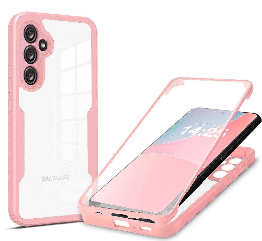 Tec-Expert Handyhülle 360 Grad Hülle für Samsung Galaxy A54 5G 6.4 Zoll, 6.4, Rundum Schutz Cover Case Hülle robust