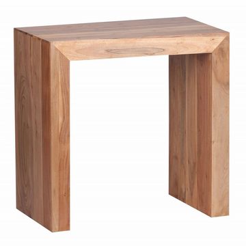 furnicato Beistelltisch MUMBAI Massiv-Holz Akazie 60 x 35 cm Wohnzimmer-Tisch