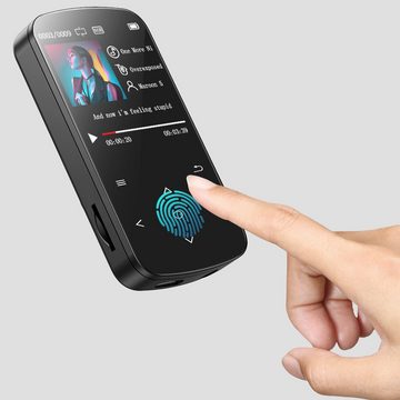 GelldG MP3 Player Bluetooth 4.2 Sport mit 1,54 Zoll Farbbildschirm MP3-Player