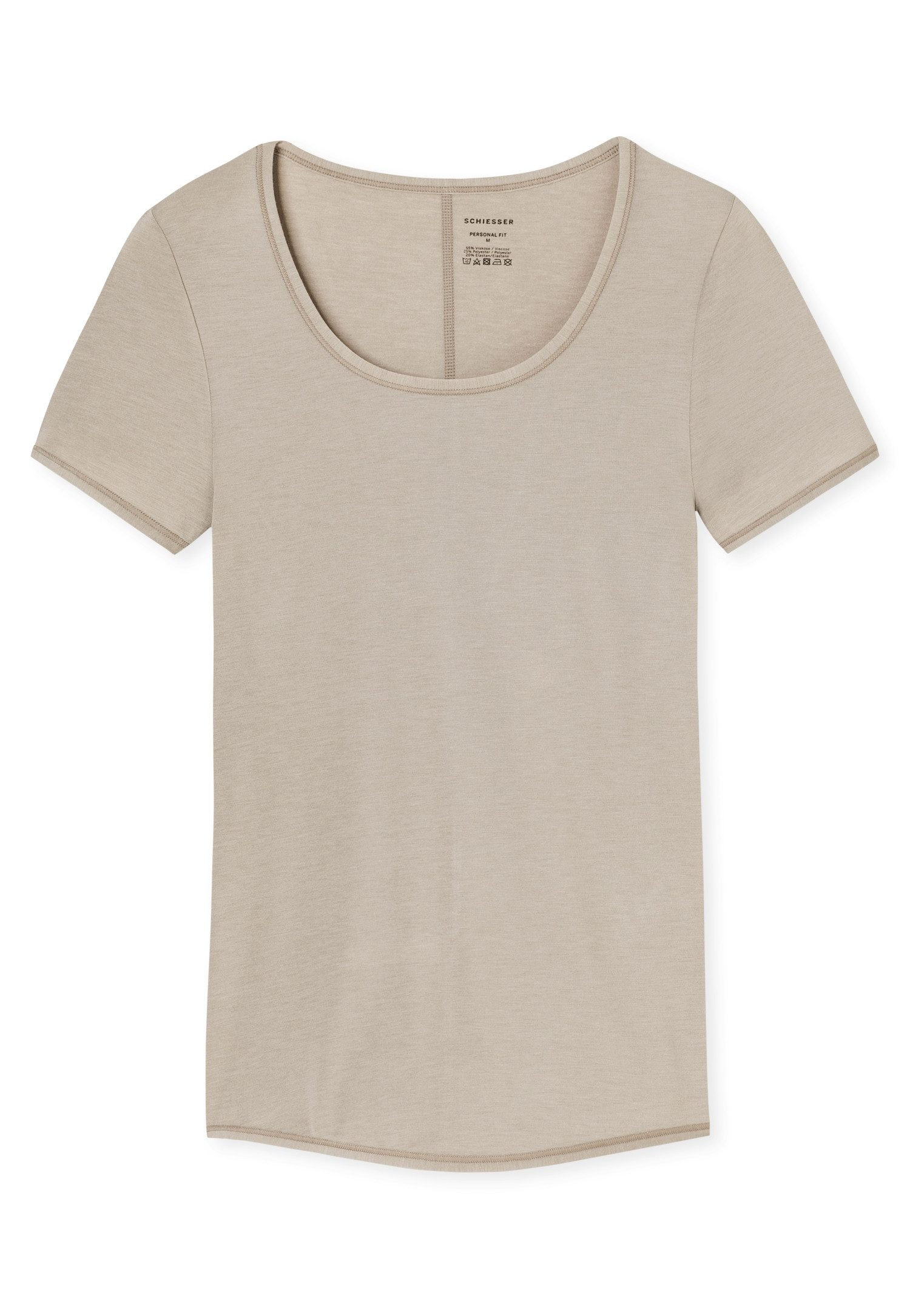 Schiesser Kurzarmshirt Personal Fit Rundhalsausschnitt, Single Jersey, ohne günstig online kaufen