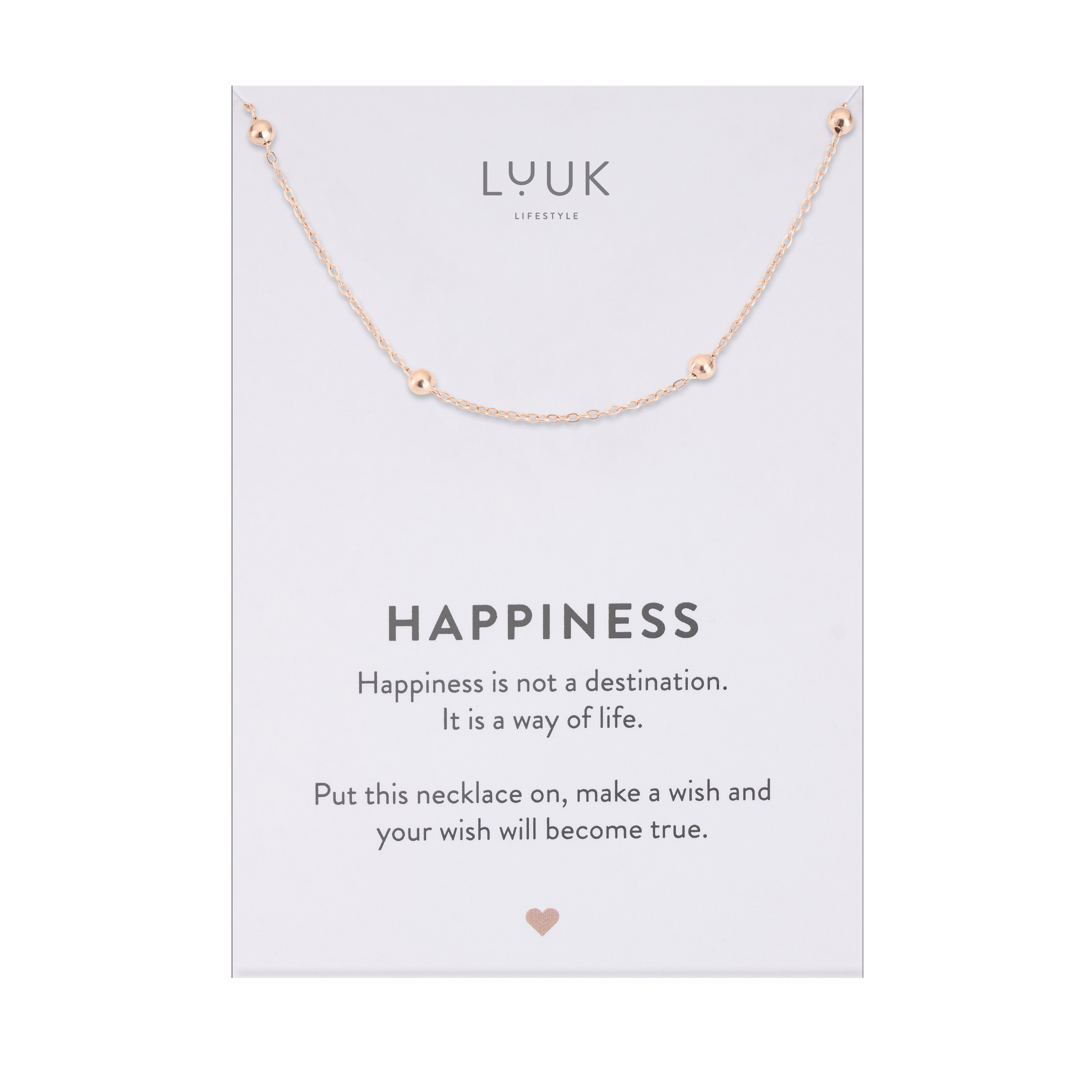 LUUK LIFESTYLE Kette mit Anhänger Kleine Kugeln, Halskette mit Kügelchen