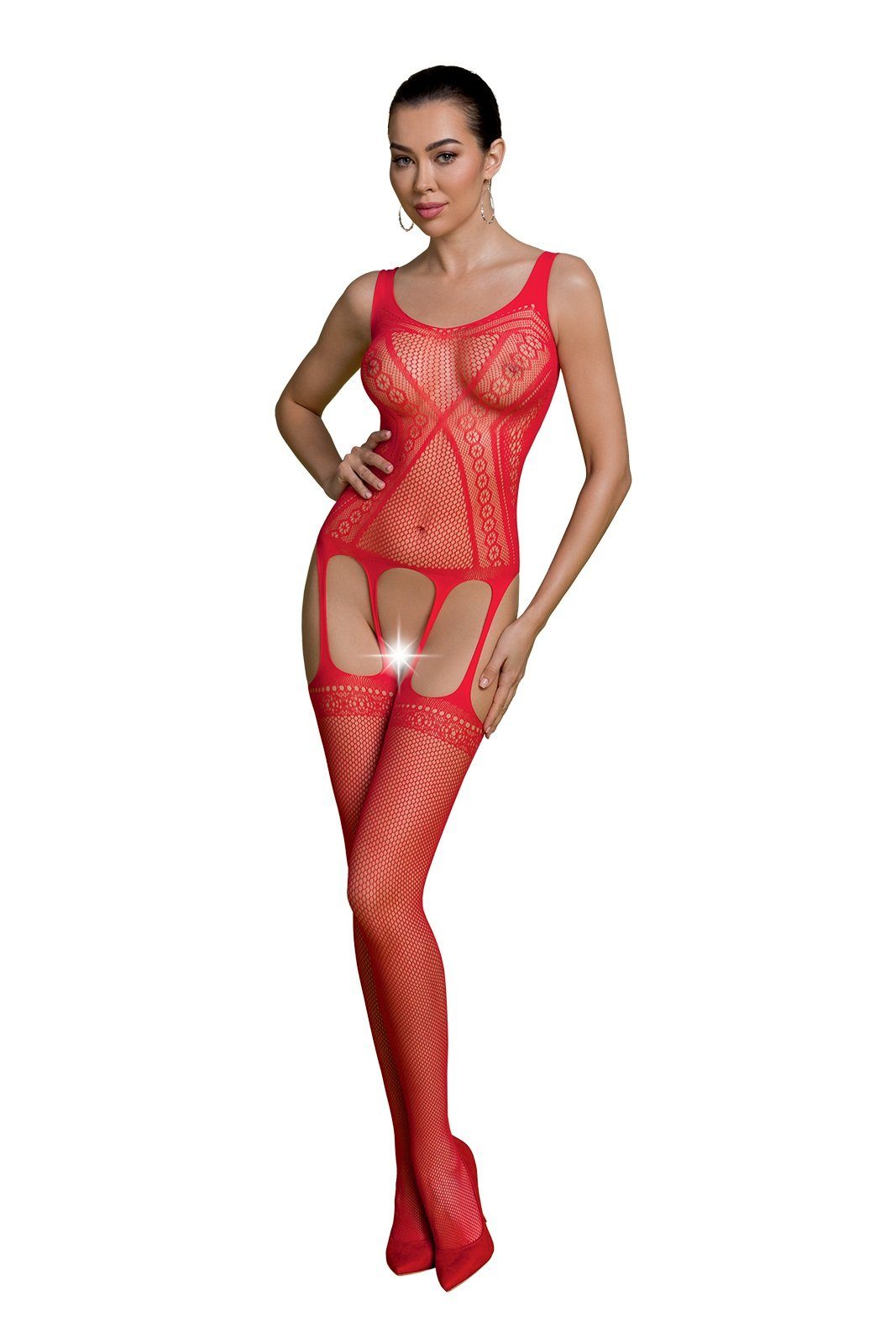 Catsuit Bodystocking Collection 20 (1 Bodystocking schwarz Passion ouvert Eco transparent St) Passion DEN