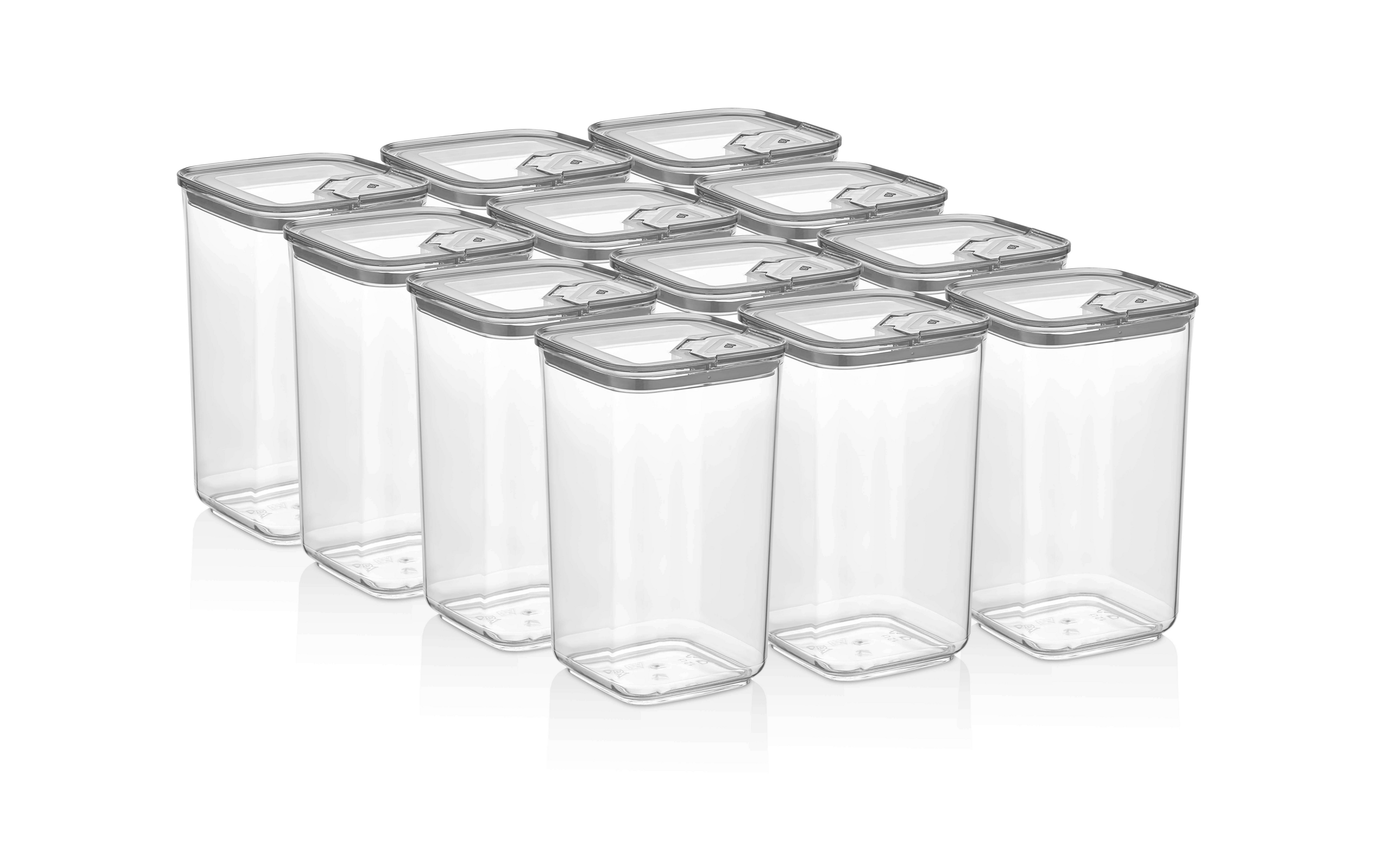 Vip Ahmet Vorratsdose Vorratsdosen mit Deckel, BPA-frei Kunststoff, 12-tlg, 12x1,2L