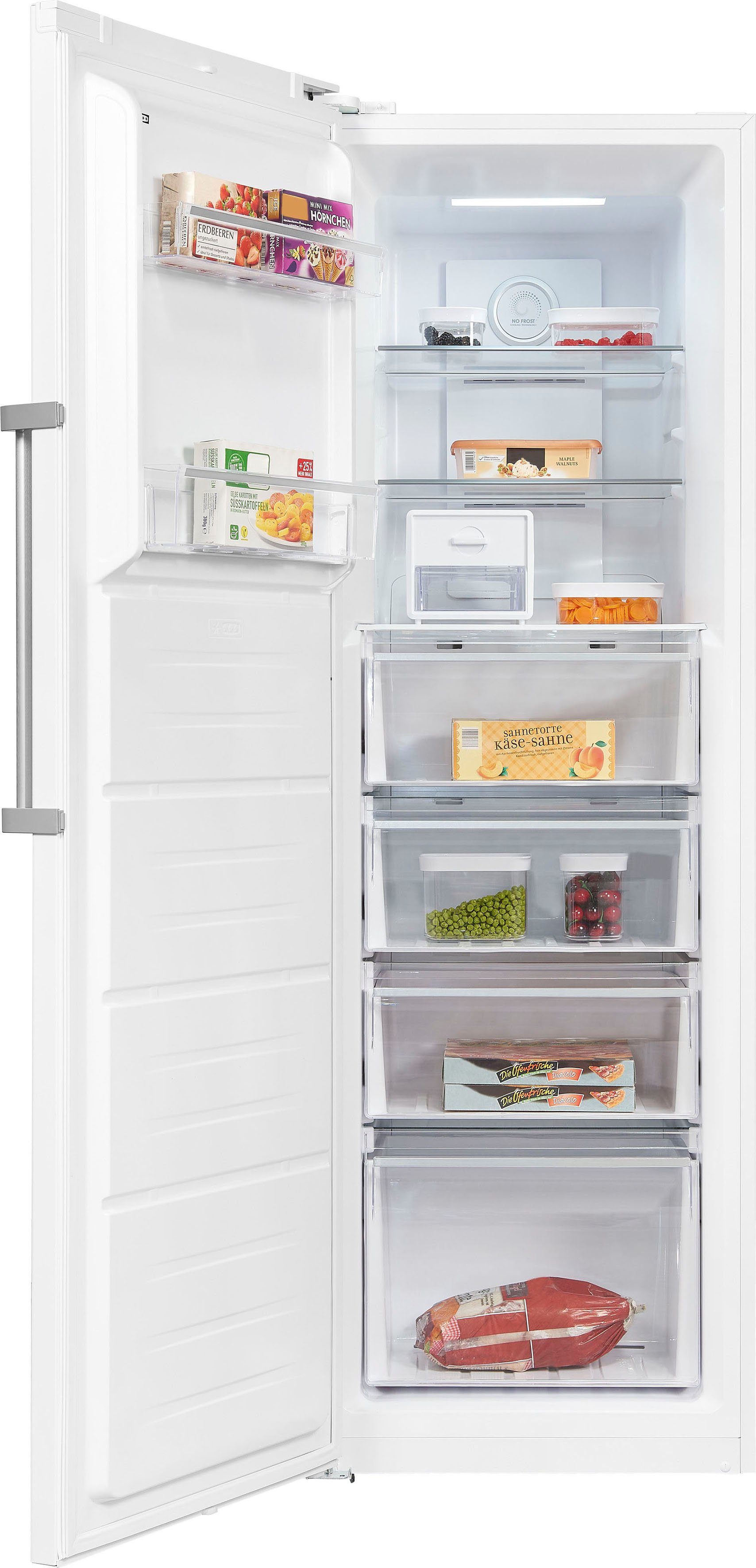 exquisit Gefrierschrank GS295-NF-H-040D, 185 cm hoch, 60 cm breit