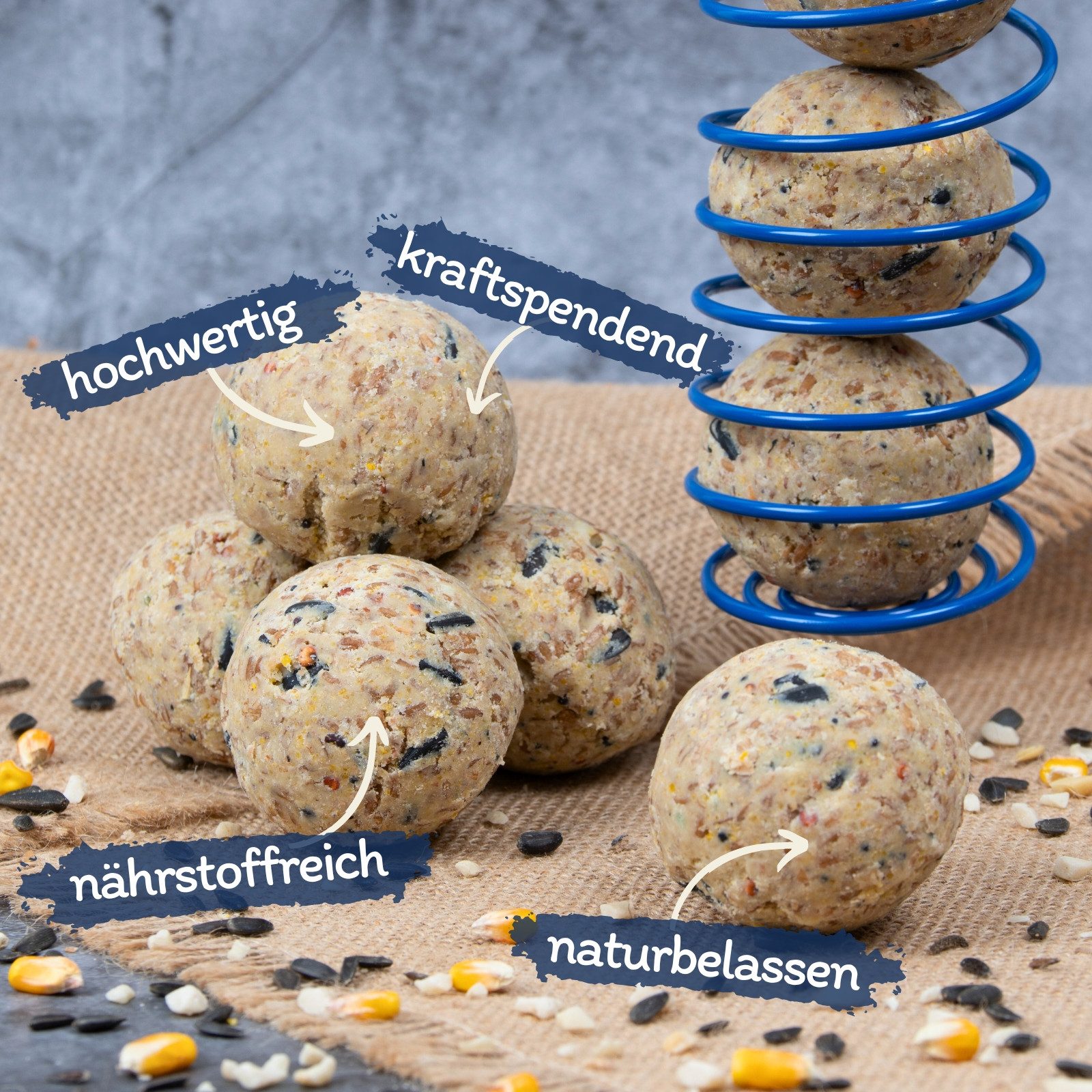 Lyra Pet 200 Stk. Lyra Pet® Premium Meisenknödel ohne Netz à 85 g Vogelfutter, für: Wildvogel – Bild 2 von 5