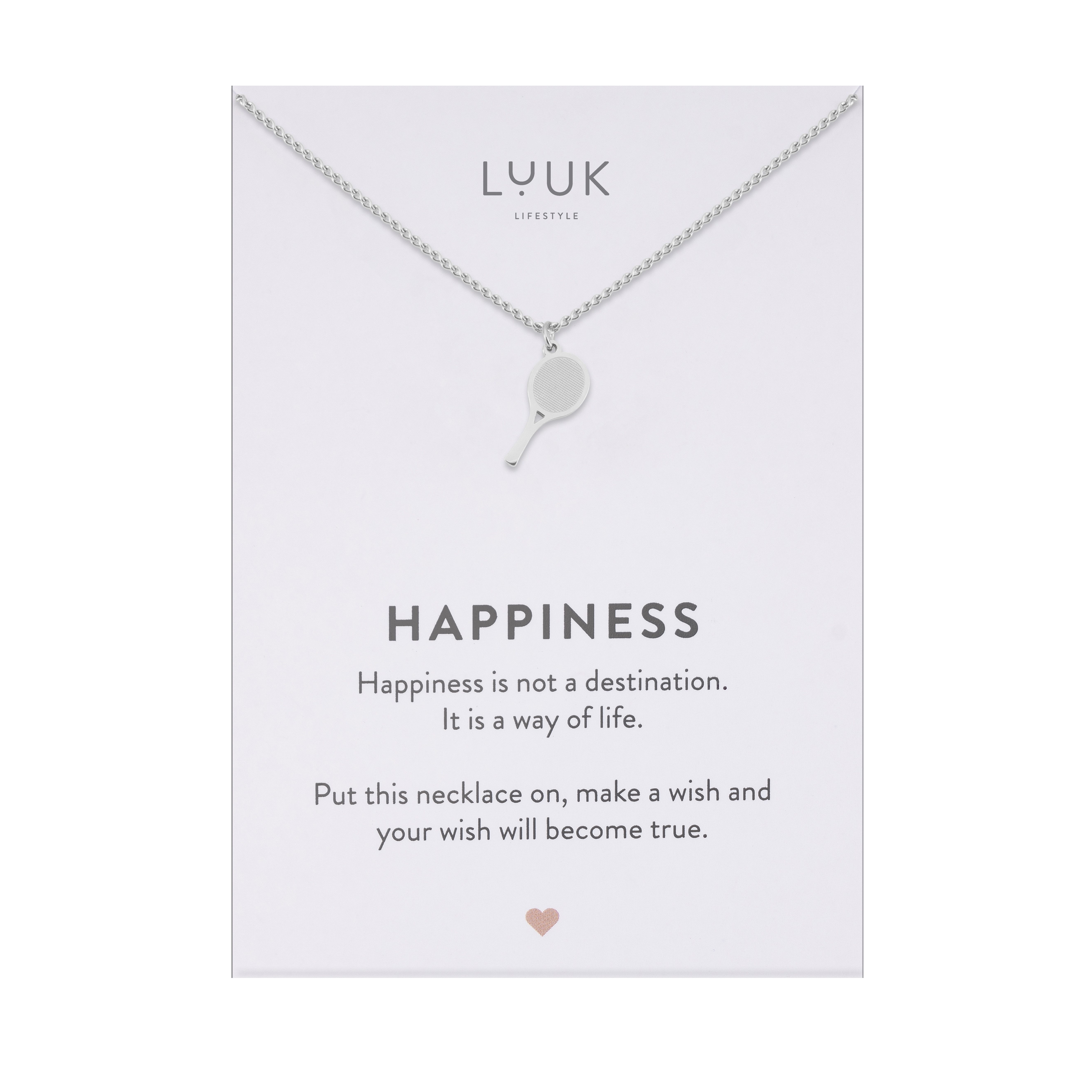 LUUK LIFESTYLE Kette mit Anhänger Tennisschläger, günstig online kaufen