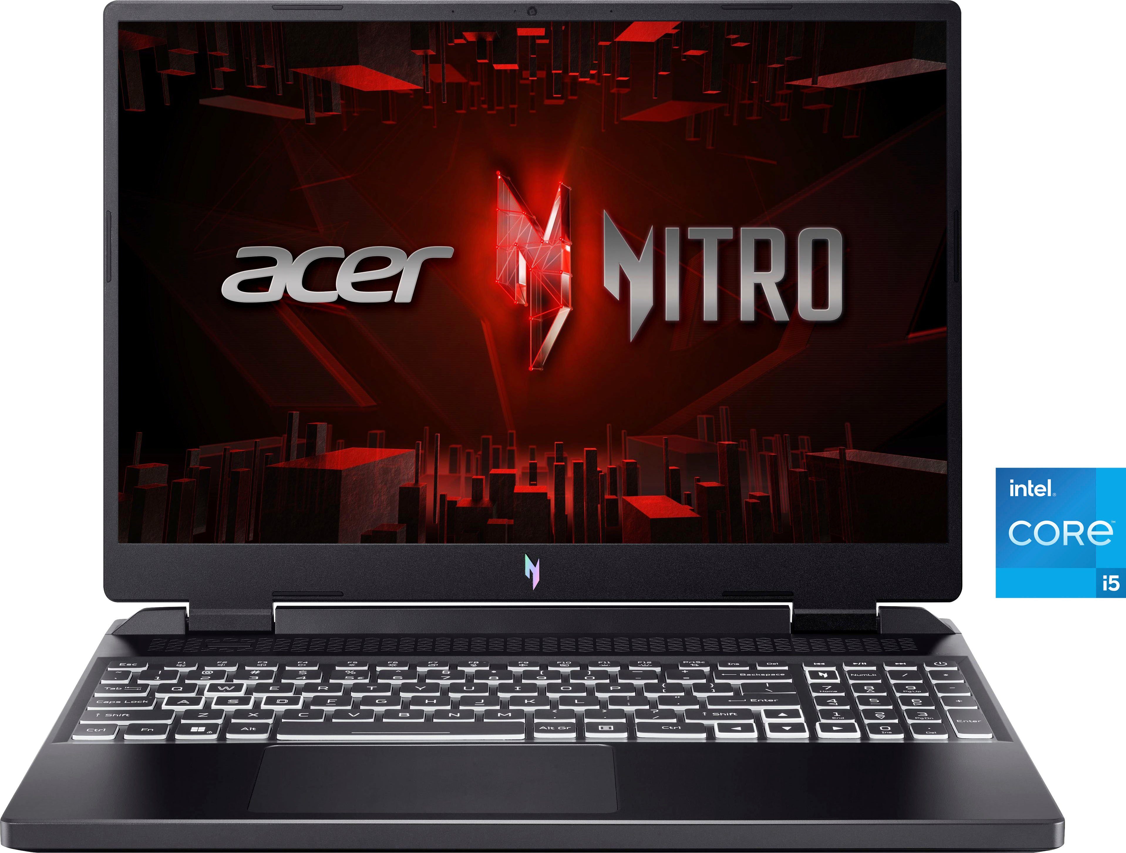 Acer Nitro 16 AN16-51-58N6 Notebook (40,64 cm/16 Zoll, Intel Core i5 13500H, GeForce RTX 4050, 512 GB SSD)