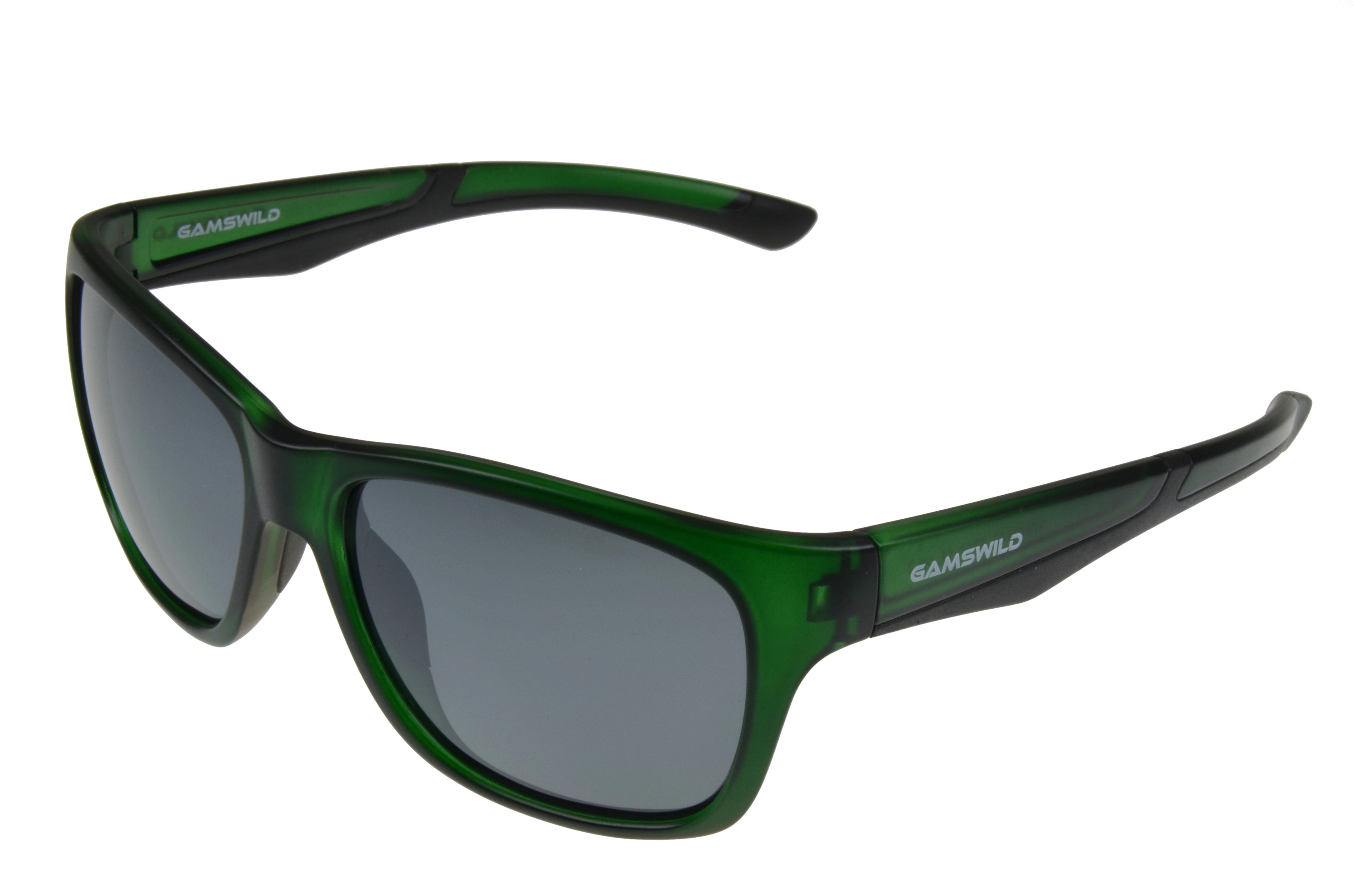Gamswild Sonnenbrille WM4934 GAMSSTYLE Mode Brille Damen Herren Unisex TR90 TR90 Komfortbügel, grün, schwarz-grün, blau/grau -transparent