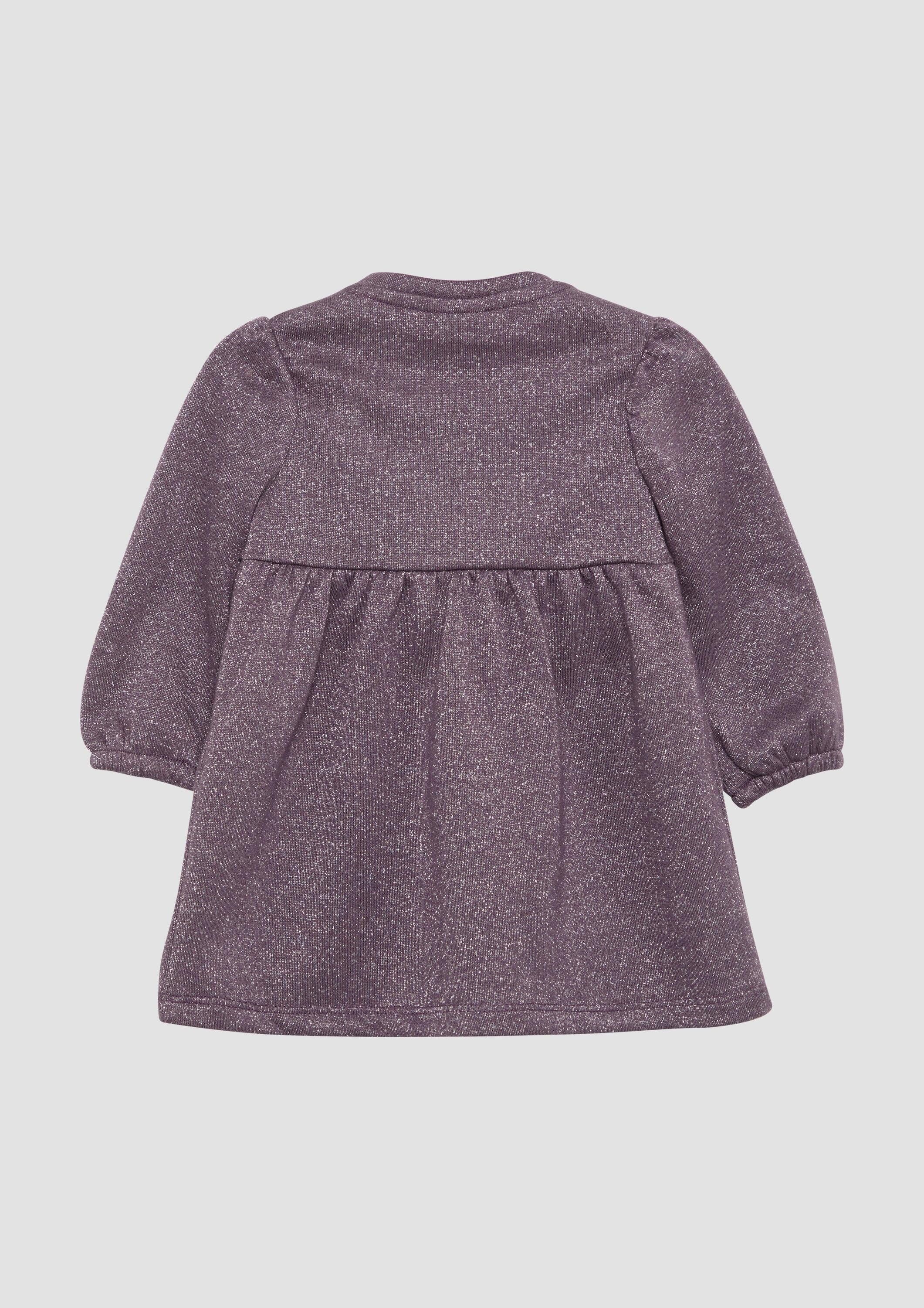 s.Oliver Minikleid Kleid Glitzerndes Sweat-Kleid mit Schleife – Bild 2 von 2