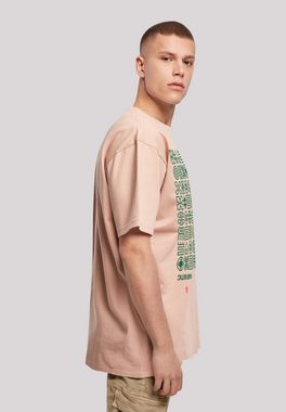 F4NT4STIC T-Shirt Muster Grün Symbole Print