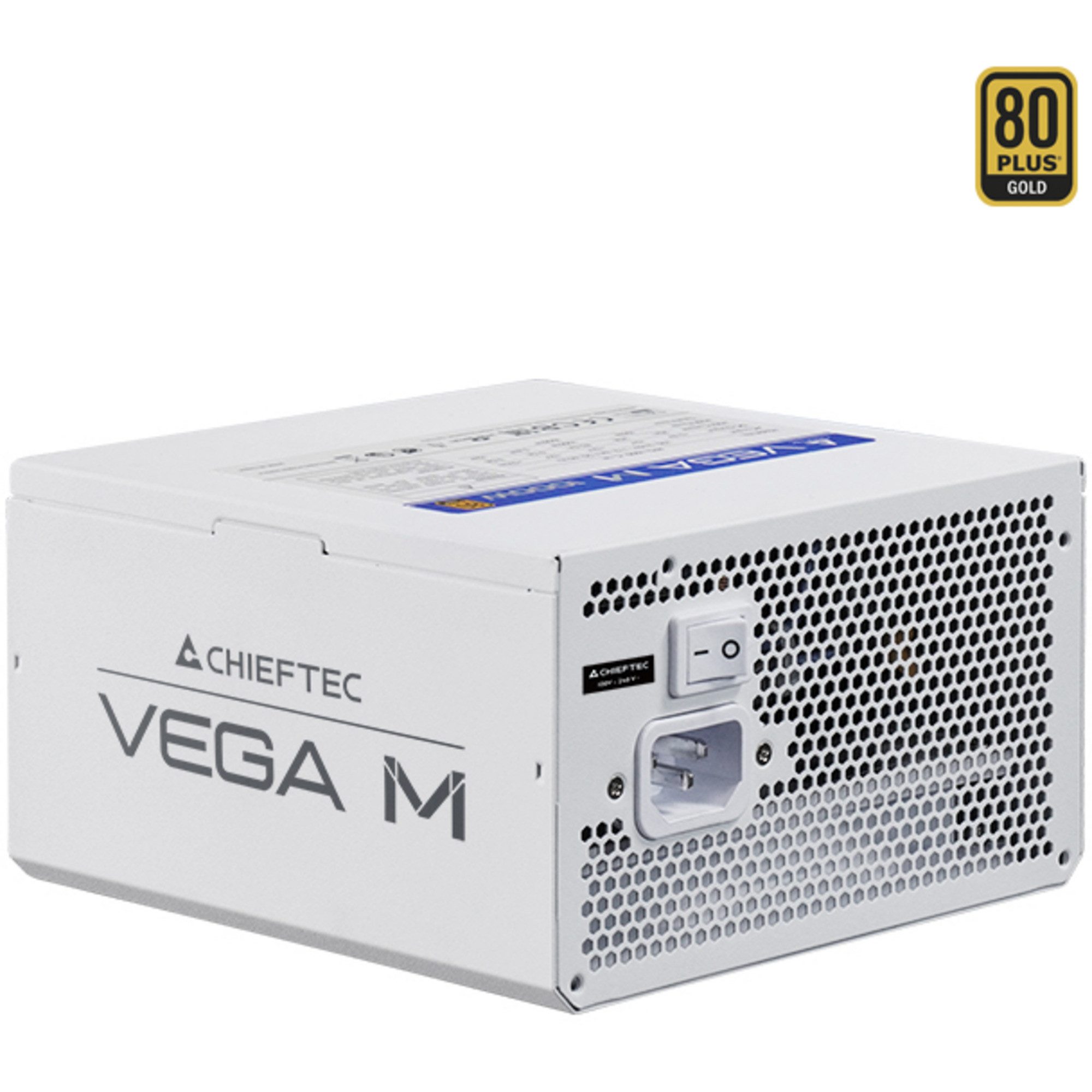 Chieftec Chieftec Vega M 1000W White, PC-Netzteil, (1x 12 PC-Netzteil (80 PLUS Gold)