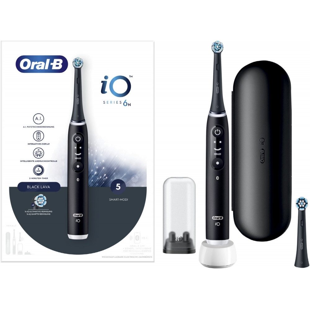 Oral-B Elektrische Zahnbürste Elektrische Zahnbürste mit innovativem Antriebssystem., 5, Inklusive Ersatzköpfe