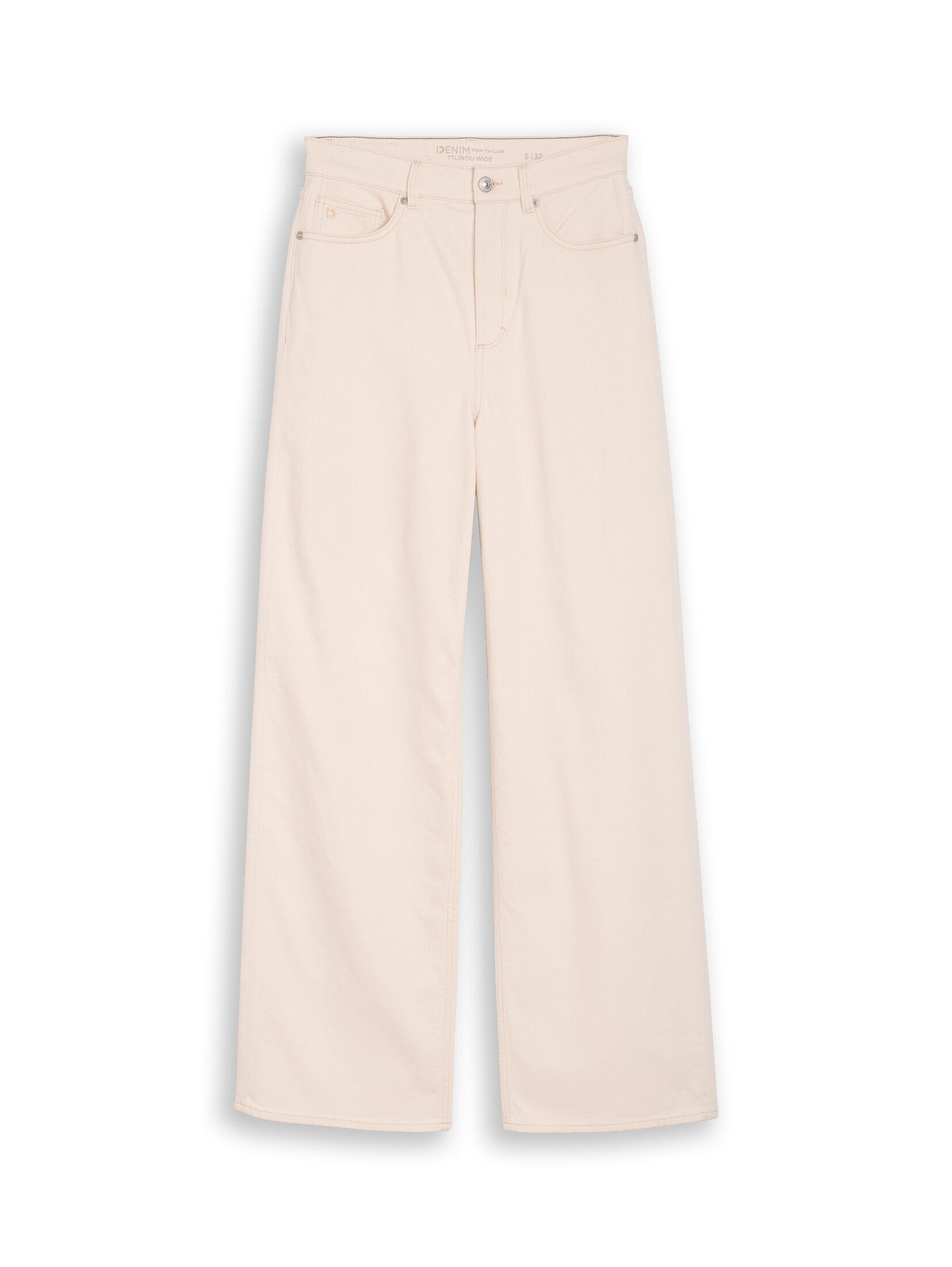 TOM TAILOR Denim Weite Jeans Jeanshosen TTLINOU WIDE High Waist Jeans