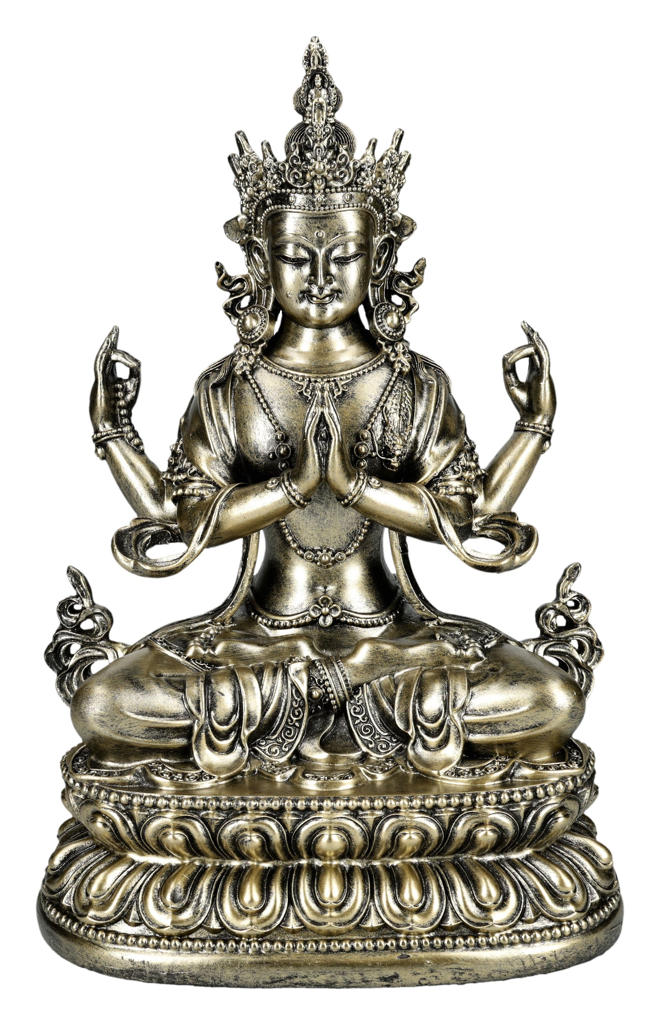 Figuren Shop GmbH Dekofigur Chenrezig Statue – Buddha Figur Mitgefühl Skulp günstig online kaufen