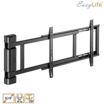 easylife TV Wandhalterung elektrisch schwenkbar, 32 bis 75 Zoll, VESA bis 600x4 TV-Wandhalterung