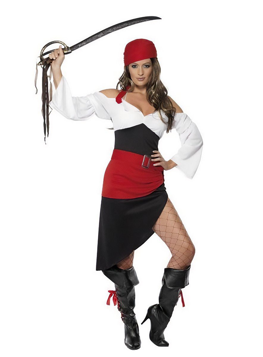 Smiffys Piraten-Kostüm Tortuga Piratin Kostüm, Mache mit diesem Piratenkostüm die Karibik unsicher!