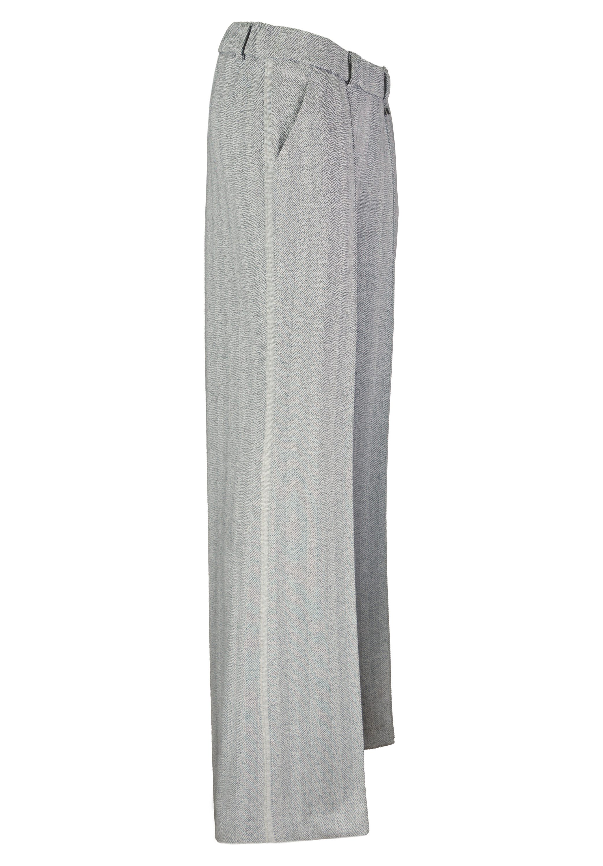 bianca Stretch-Hose PARIGI in angesagtem Fischgrät-Muster