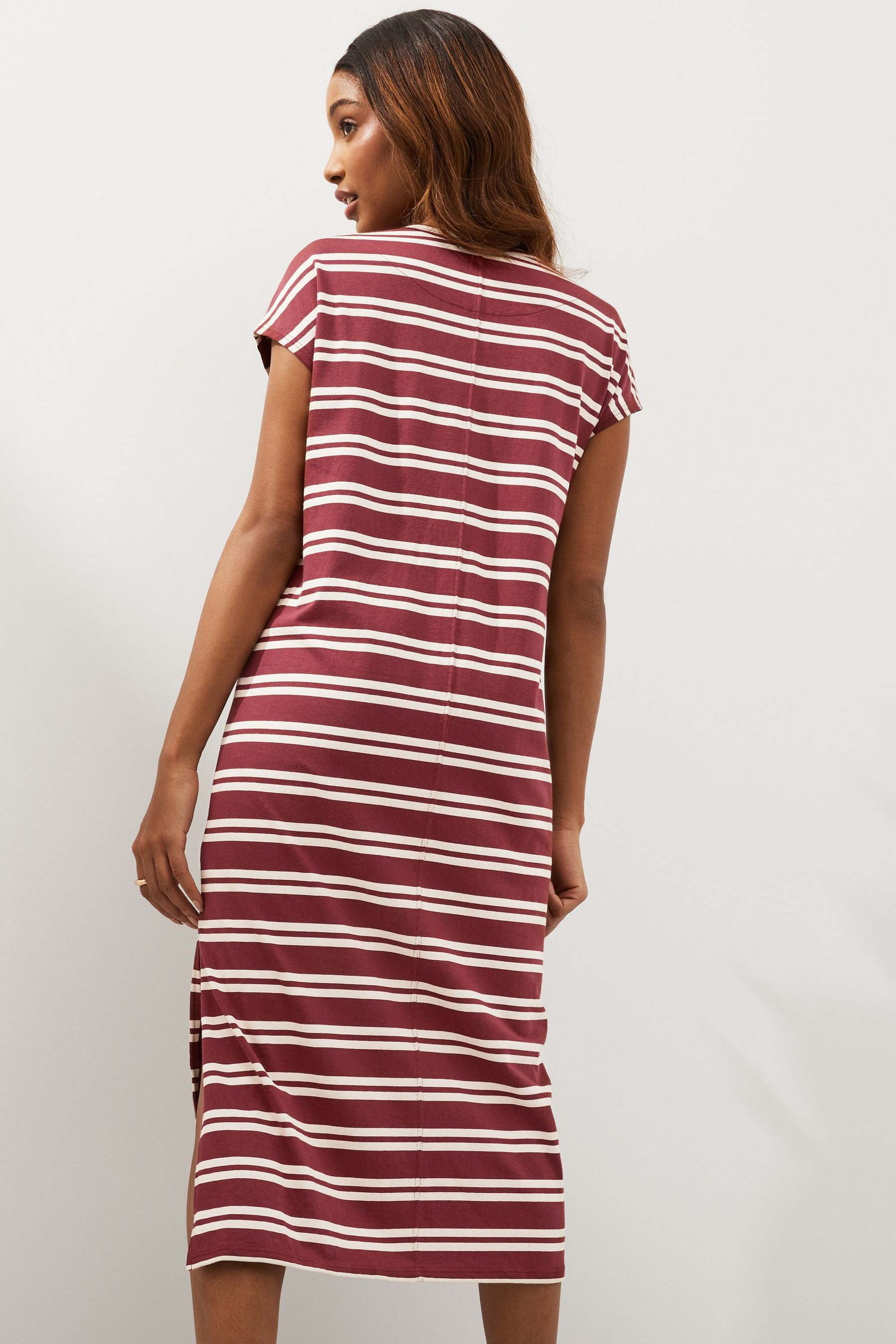 Next Sommerkleid Kurzarm-Sommerkleid mit seitlichem Bindedetail günstig online kaufen